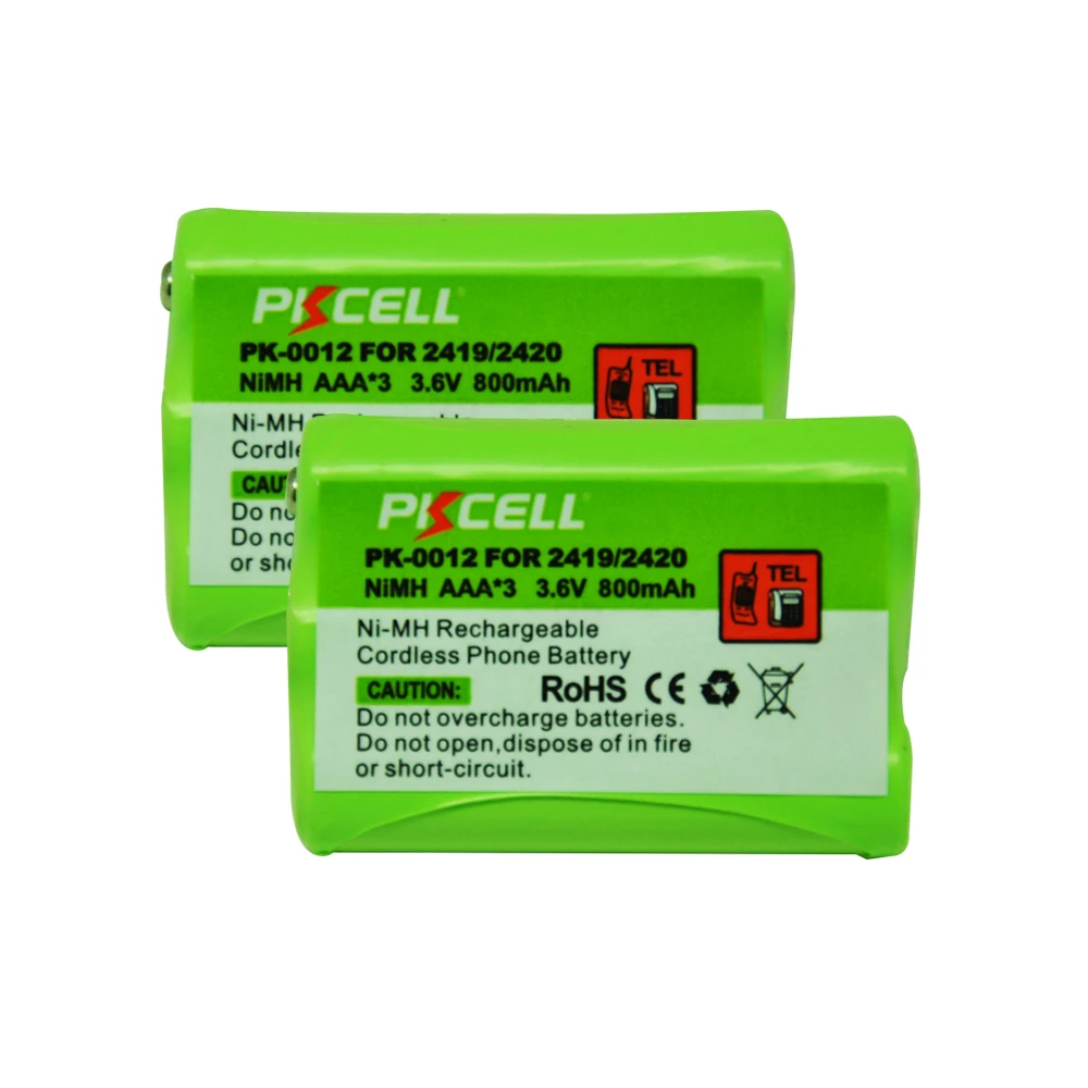 

Аккумуляторная батарея PKCELL Ni-MH AAA, 800 мАч, 3,6 В, 2 шт.