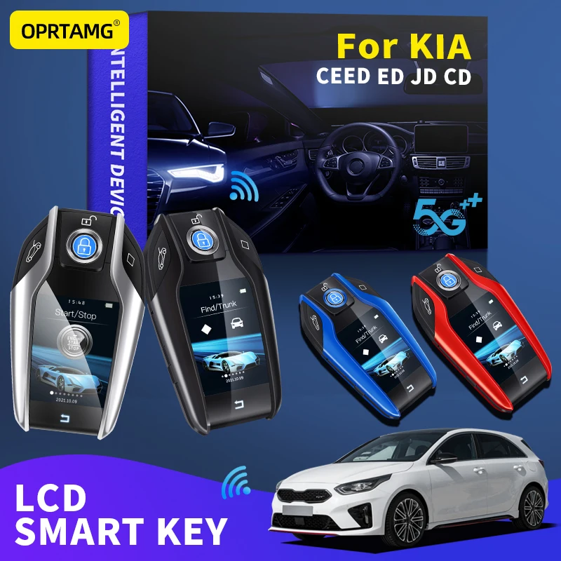

OPRTAMG keyless-go smart key vehicle For KIA CEED ED JD CD 2000 2001 2002 2003 2004 2005 2006 2007 Remote Key LCD Display Screen