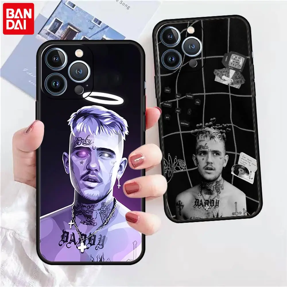 Lil peep чехол для телефона Fundas Apple iPhone 13 11 12 Pro 7 XR X XS Max 8 6 6S Plus 5 5S SE 2022 Черный