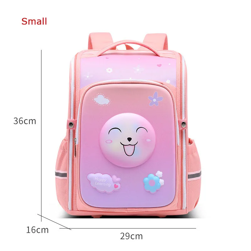 New 3D Cute Orthopedic School Bags For Girls Boys Cartoon Dinosaur Backpacks Kids High Capacity Waterproof 1-6 Grade School bag
