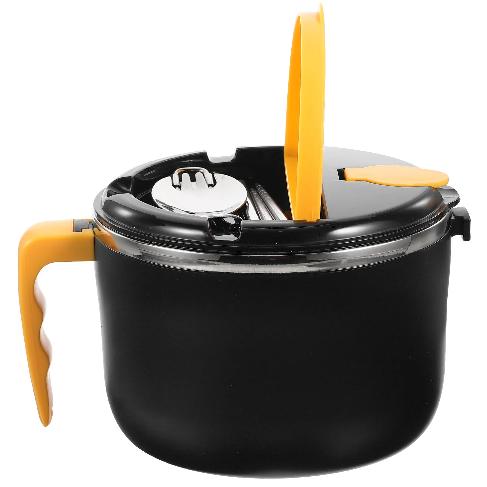 

Instant Noodle Bowl Ramen Bowl Lid Soup Storage Bowl Food Bowl Bento Box Reusable Pp Rice Bowl Student