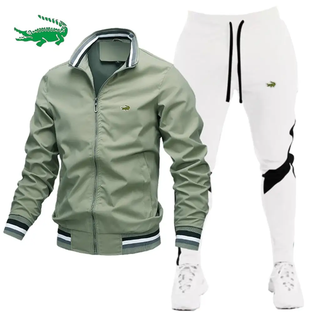 2023 Casual High Quality Men's Set Fashion Casual Sports Hoodie Pullover+Pants Sports Set