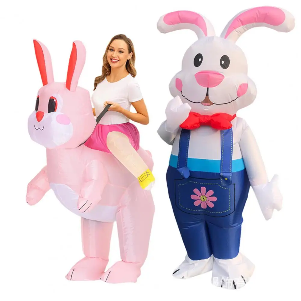 

1 комплект надувной костюм кролика герметичный водонепроницаемый грязеотталкивающий складной костюм кролика для косплея для вечеринки