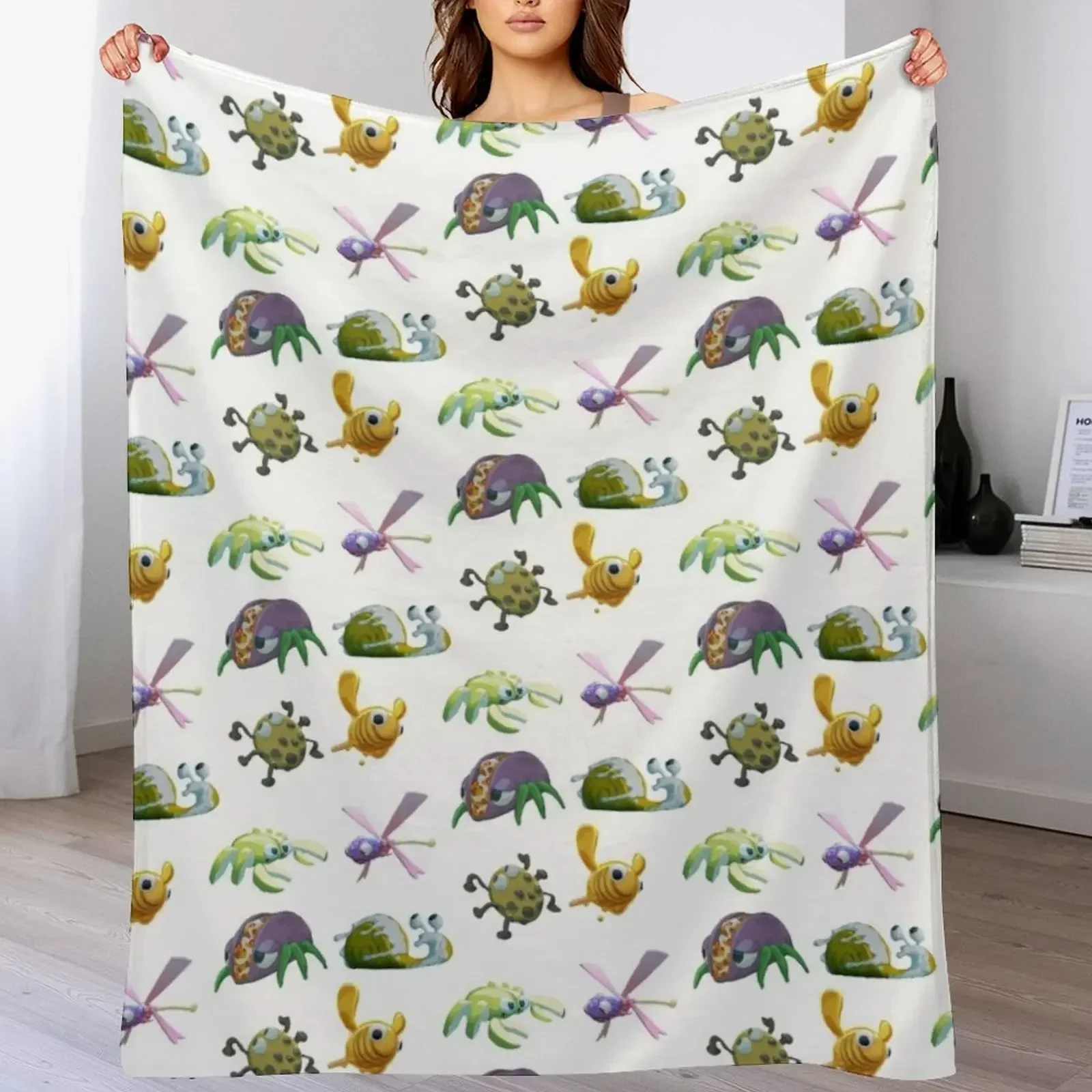 Bugsnax Набор наклеек декоративное одеяло для диванов покрывала кровати роскошная