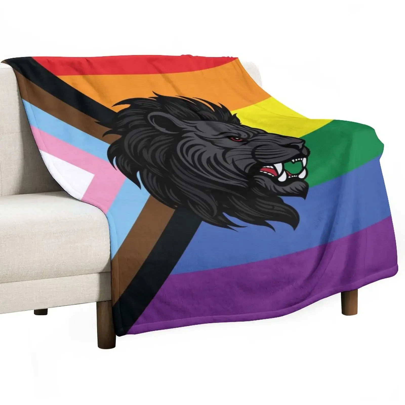 Львиная гордость (прогресса)-популярный значок Тир плед одеяло Мягкая Кровать