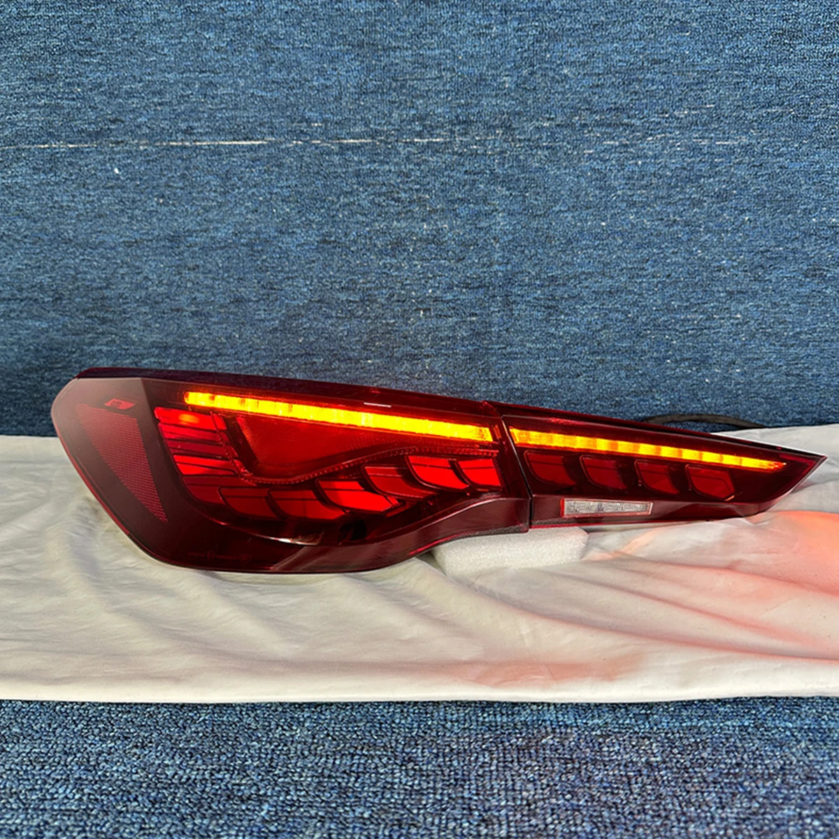 Фото Новинка: OLED-фонари заднего хода GTS Dragon Scale для BMW 4 серии M4 G22 G23 G26 G82 G83 2020-2026, модифицированные задние фонари для автомобиля №2
