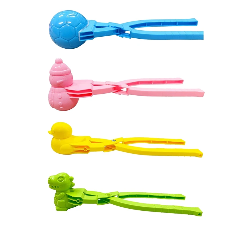 

4 Pack Snowball Maker Snow Toys For Kids Snow Ball Fights Kids Winter Outdoor Toys Snow Ball Clip Snow Games For Kids