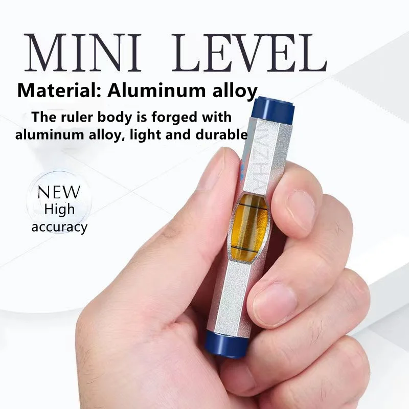 

Mini Line Hanging Spirit Level Aluminium Alloy Level Bubble String Leveler Portable Precise Line Hanging Household Measuring Too