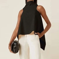 yeezzi fashion solid color asymmetric split joint sleeveless vest summer female fashion women clothing sexy tops for women 2022