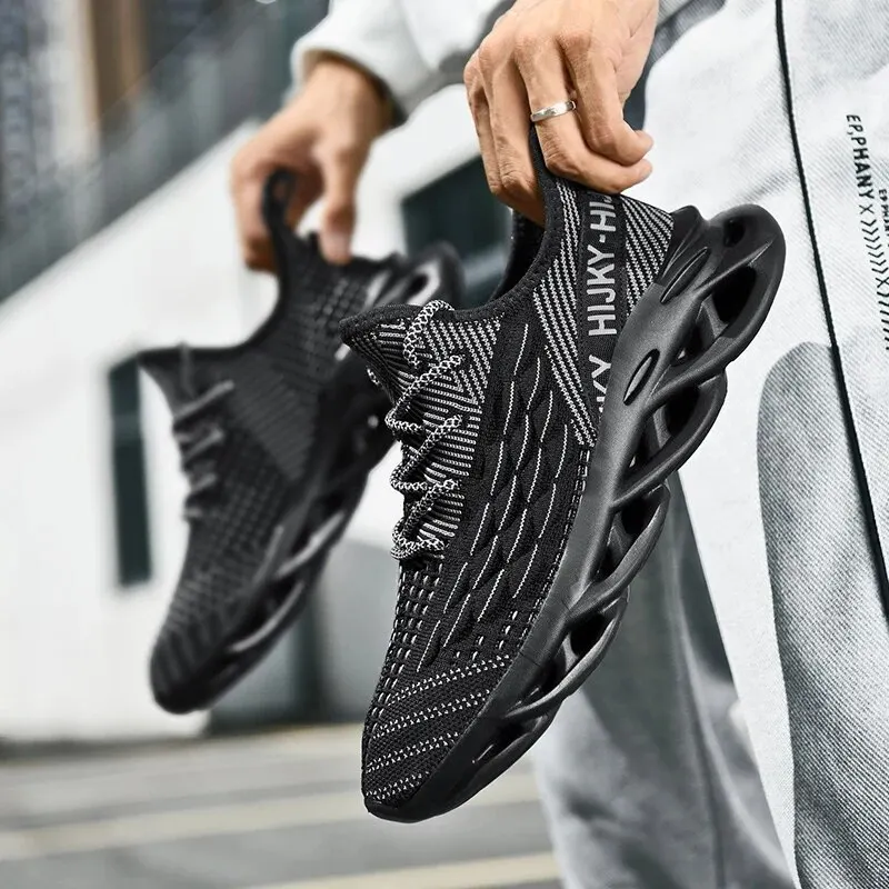 Мужские кроссовки через плечо Lexsan дышащая повседневная обувь с геометрическим