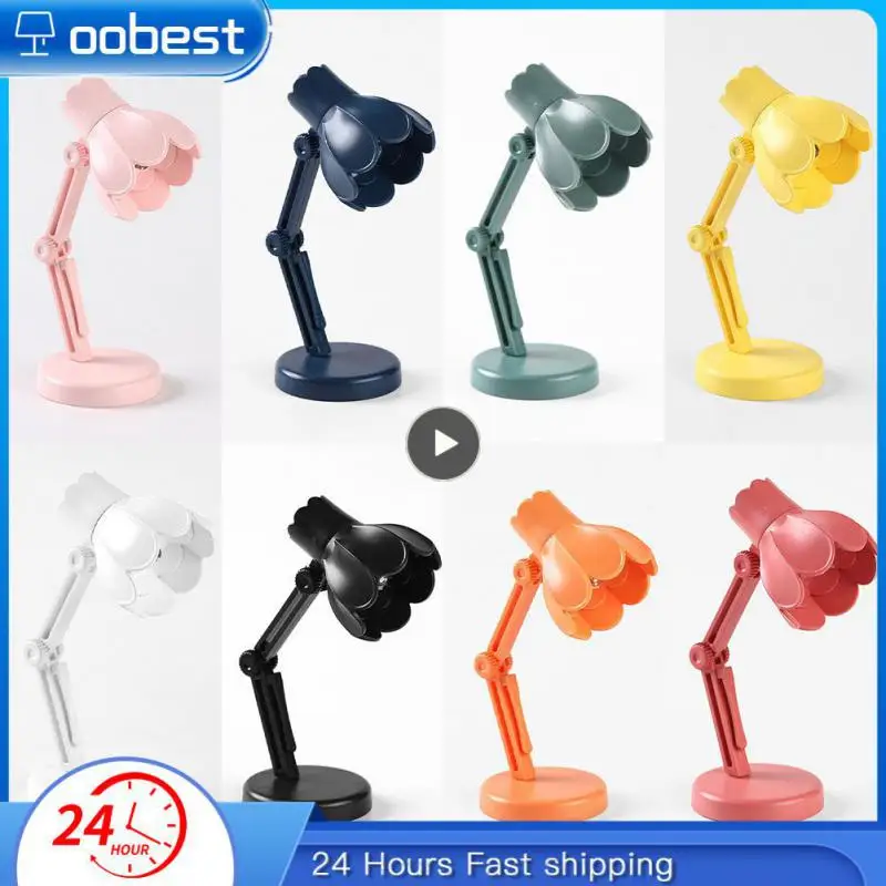 

2023 New Warm Light Bedroom Decor Table Reading Lamp Mini Night Lamp Creative Flower Light Cute Foldable Book Lighting