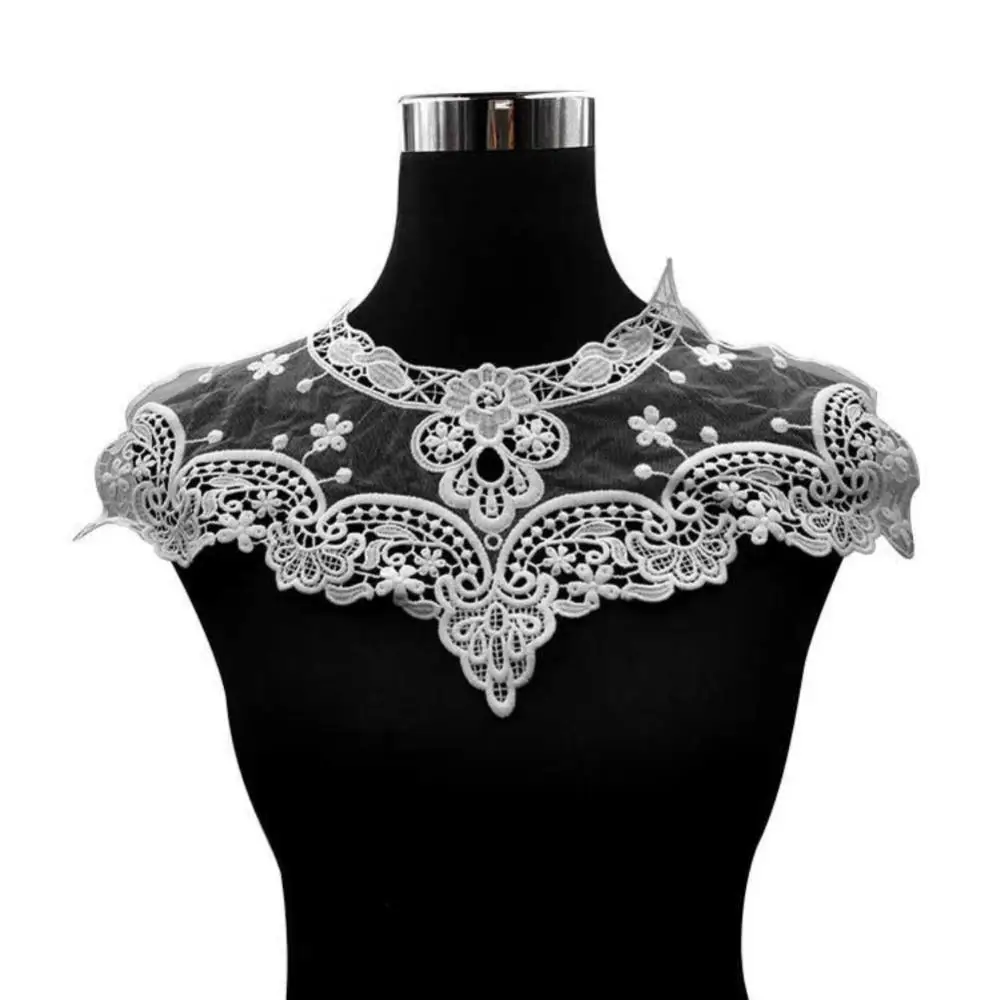 

Dress Applique Lace Fabric Blouse Costume Decor Accessories DIY Neckline Collar Sewing Trims White Black