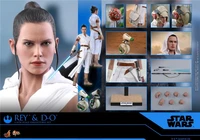 genuine hot toys ht star wars the rise of skywalker reyd o 4 0 16 anime action figure collection model toys