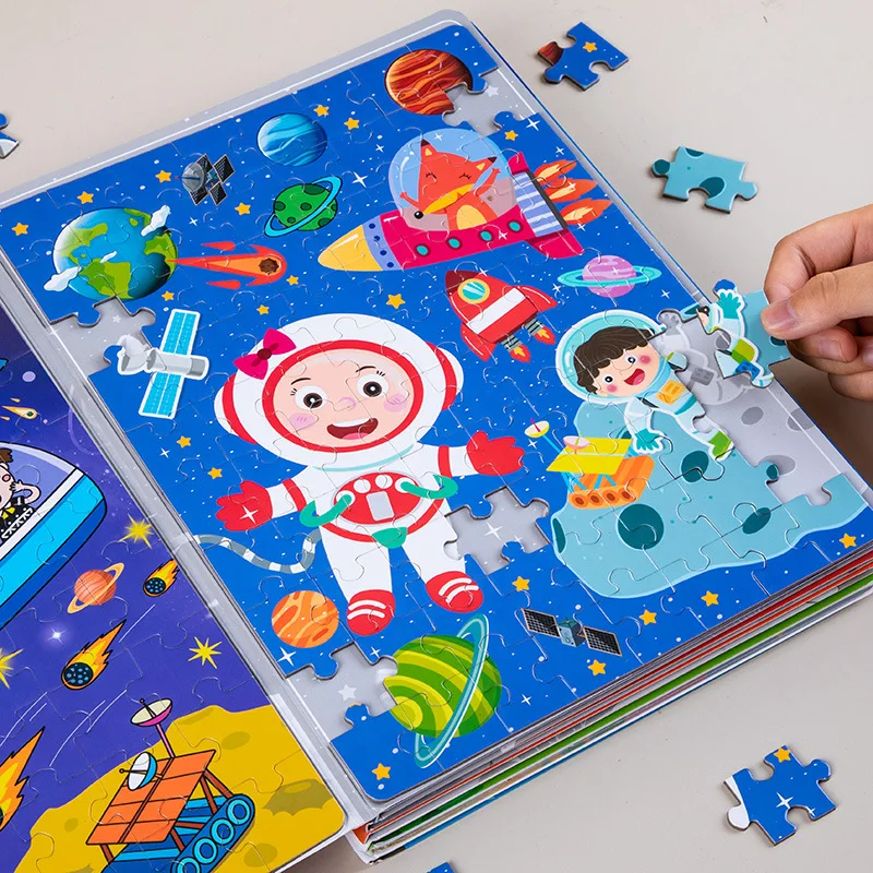

Children's Magnetic Puzzle Puzzle Boys and Girls Intellectual Magnetic Dinosaur Puzzle Board 2-6 Years Old Baby Early teach toys