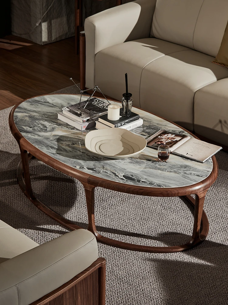 Минималистичный кофейный столик из черного ореха Северной Америки 1 6 м