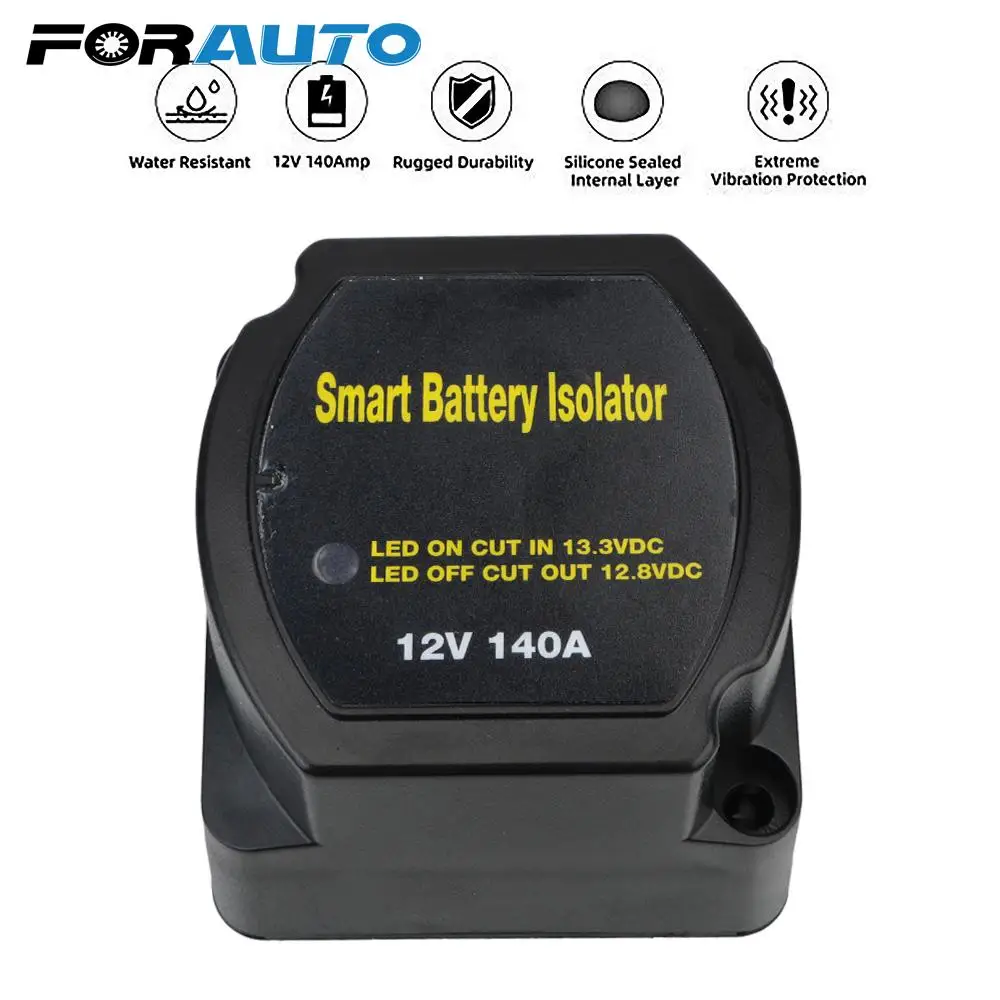 

Реле VSR для Camper 12V 140A чувствительное к напряжению разделение зарядки автомобиля умный аккумулятор изолятор автозапчасти Зарядка 2 батареи б...