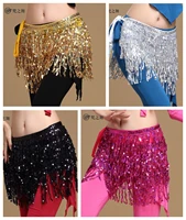 2022 belly dance hip sequins tassel scarf belt skirt w gold bellydance waist chain wrap adult dance wear