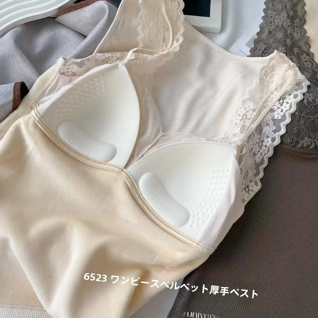 Huizhixin 6523 осенне-зимний кружевной жилет с v-образным вырезом и одной фиксированной