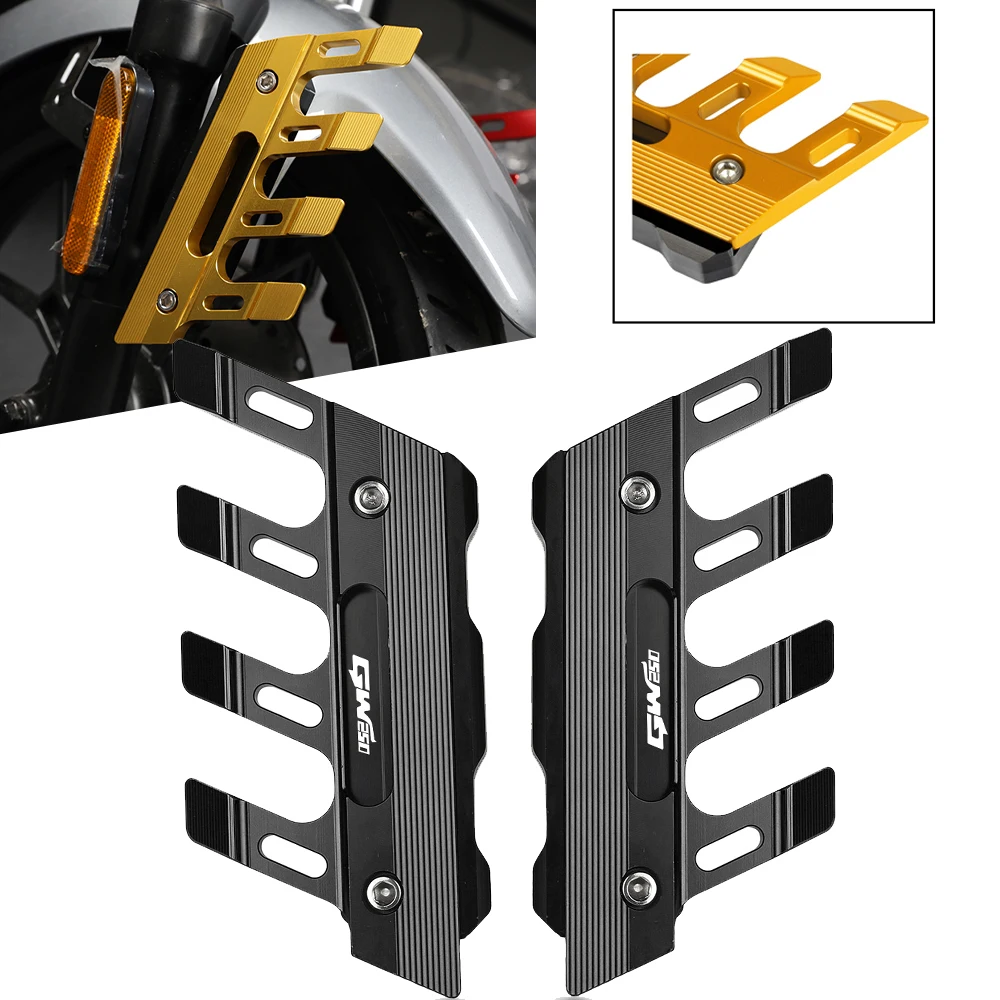 

MotorcycleAluminum Mudguard side protection block GW 250 front fender side anti-fall slider Accessories For Suzuki GW250 GW-250