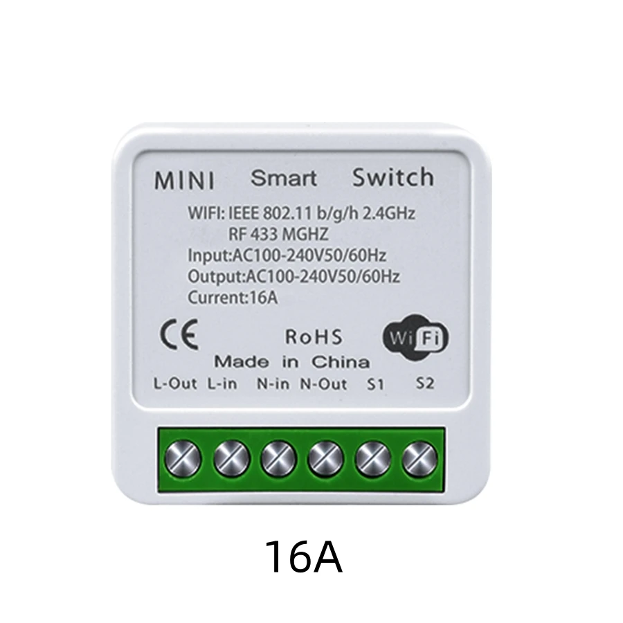 

Смарт-переключатель Tuya RF433 с поддержкой Wi-Fi и управлением через приложение