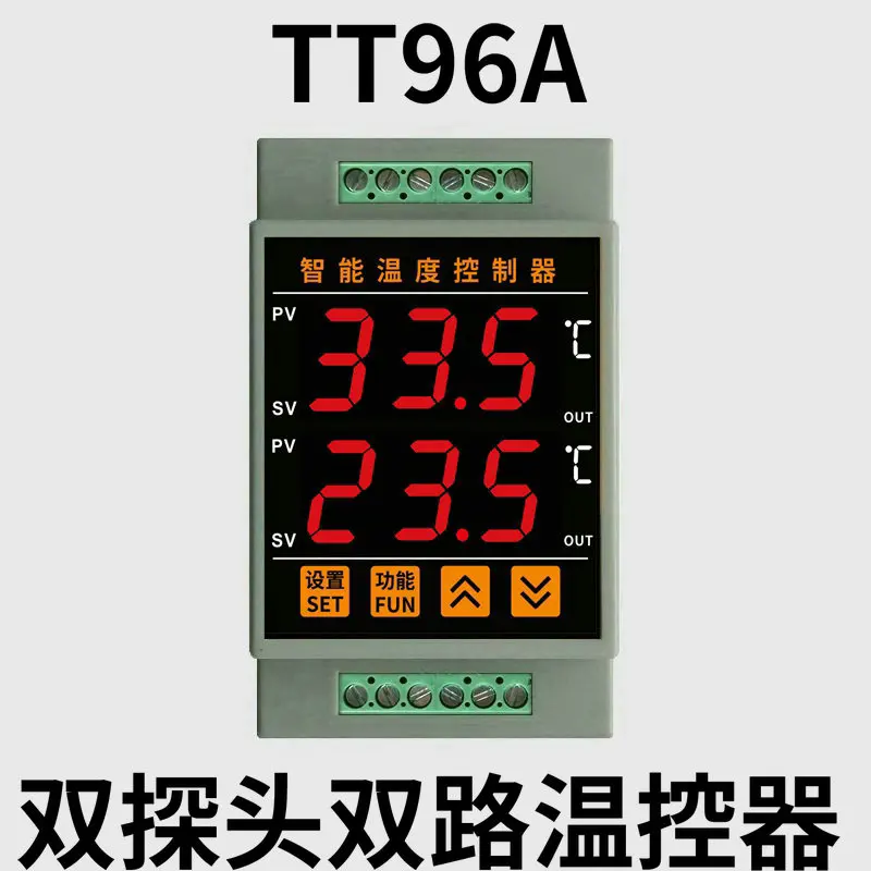 

Tt96a intelligent digital display dual independent output electronic temperature controller temperature control instrument
