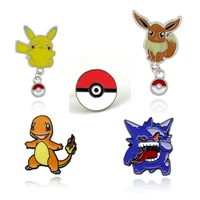 pok%c3%a9mon pikachu shape alloy brooch badge pin collar clothing backpack decorations for friends and family gifts