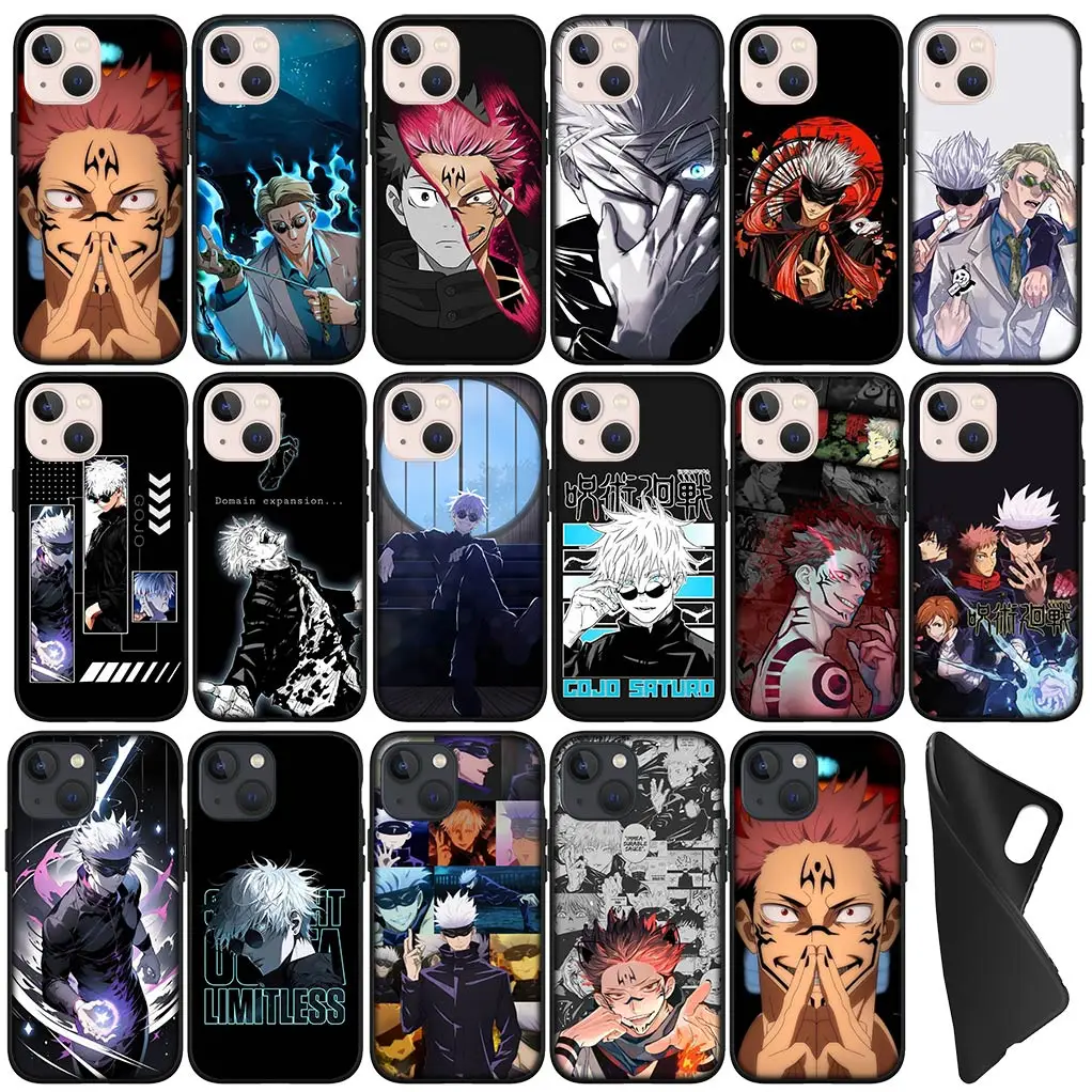 Чехол Jujutsus Gojo Satoru Kaisens Sukuna для Apple iPhone 16 11 Pro XS Max X XR 6 7 8 6S Plus + SE 2022 чехол телефона