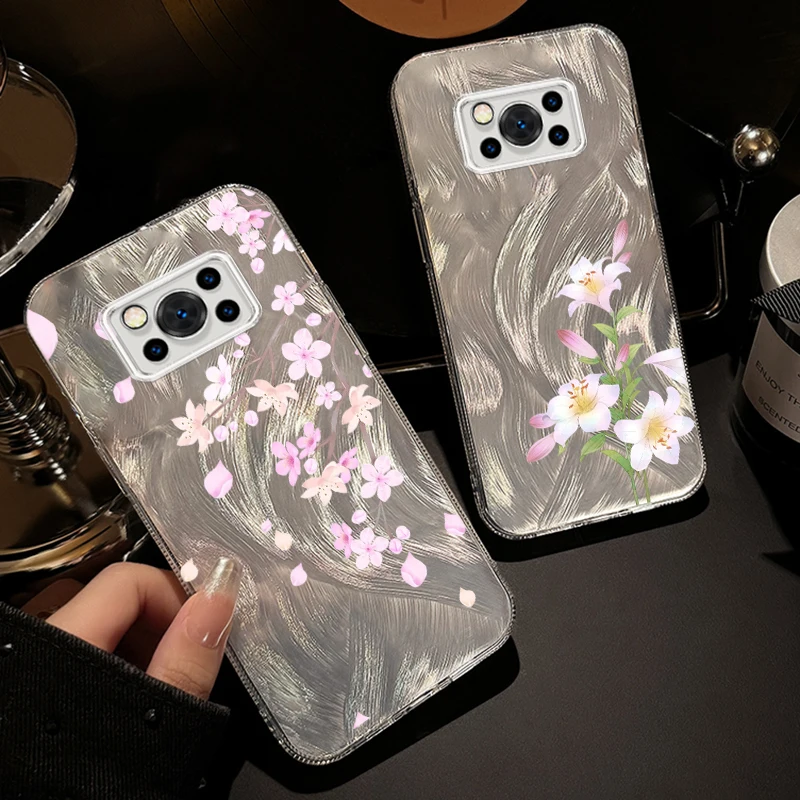 Цветок Модное искусство исцеление для Xiaomi Poco C65 M6 M3 X6 X5 X3 Redmi 13C 12 12C 10C 10 9T 9A 9 Pro 5G перо
