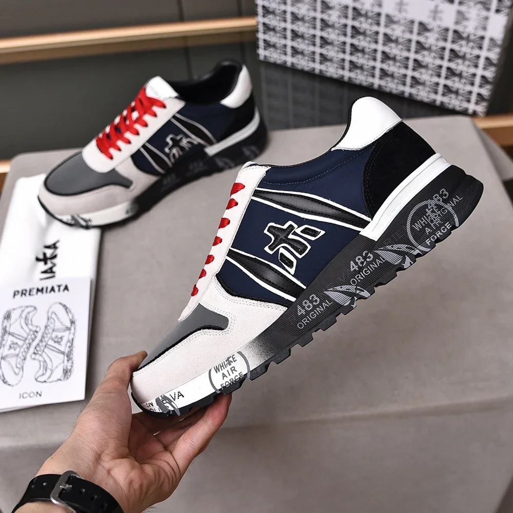 PREMIATA/мужская легкая роскошная замшевая дышащая классическая спортивная обувь в