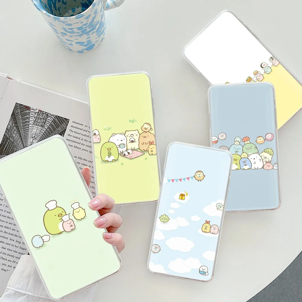 Прозрачный чехол Sumikko Gurashi для LG V60 THINQ5 V50 V40 Stylo 6 Q61 Q60 Q52 K30 K92 K62