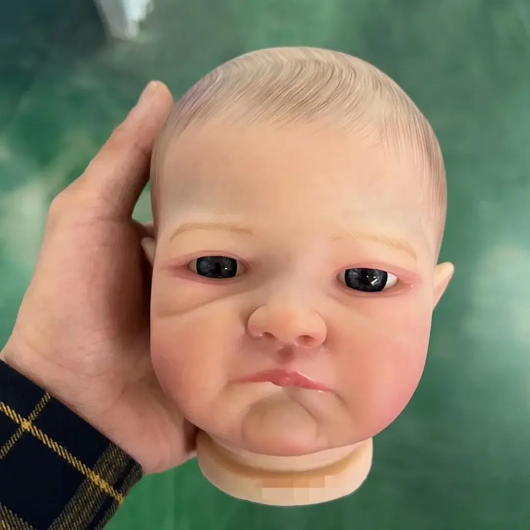 SINO-BB 19-дюймовые уже окрашенные детали куклы реборн August Awake Baby 3D-окраска с видимыми