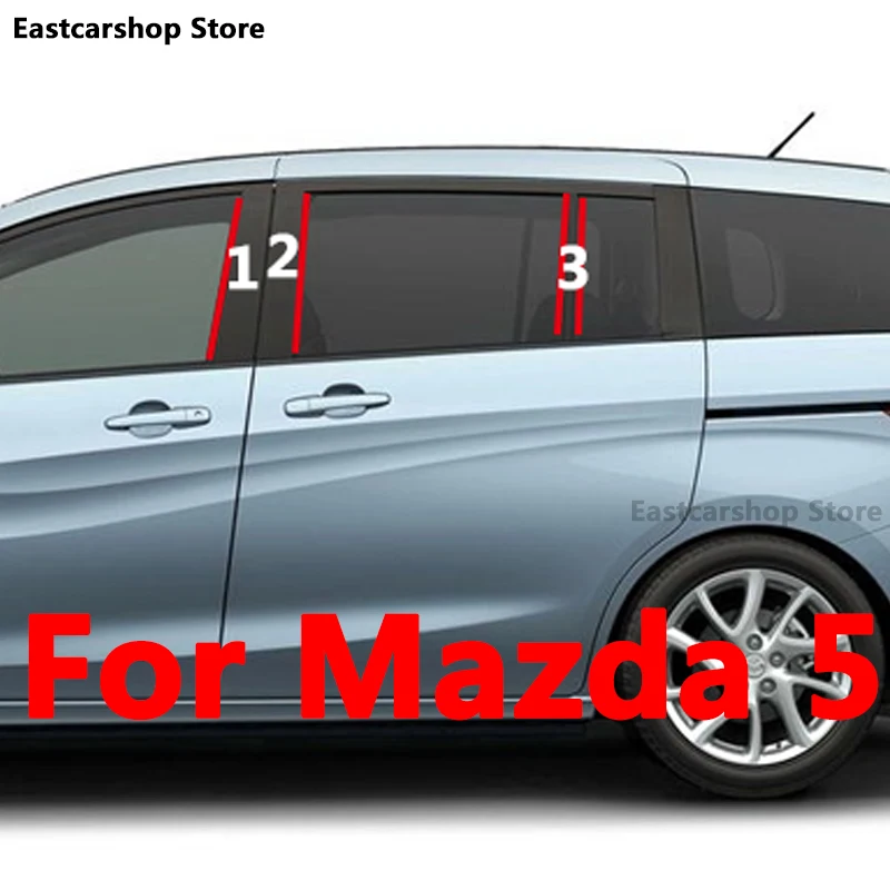 Наклейка для окна автомобиля Mazda 5 Mazda5 B C черная декоративная