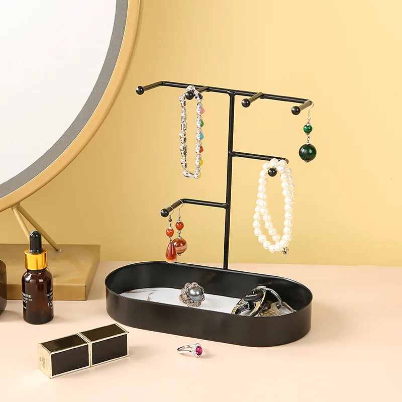 

New Multi-Function Metal Storage Rack Vanity Table Practical Accessories Key Necklace Earrings Multilayer
