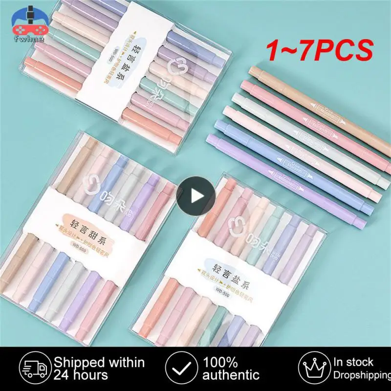 

1 ~ 7 шт. текстовые подвесные кончики пастельных цветов кавайные канцелярские принадлежности для школьных эскизов