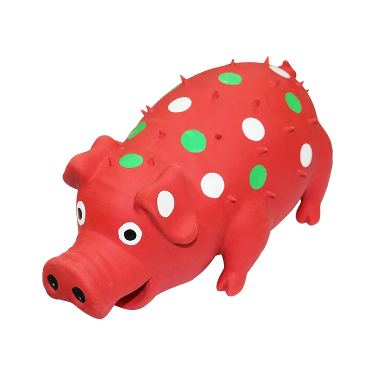 

Thinkerpet Oink Свинья с фигурным мягким латексным пищалкой свинья Рождественские Подарки товары для домашних животных Жевательная пищалка свинь...