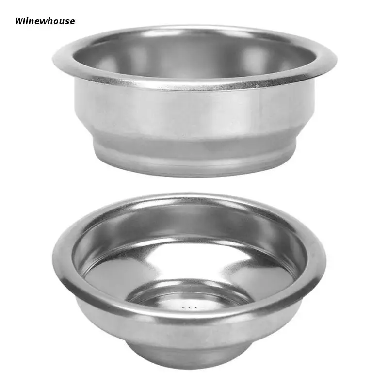 

F63A 58 мм двухслойная одноступенчатая/двойная доза фильтр корзина полуавтоматическая кофемашина ручной фильтр без дна