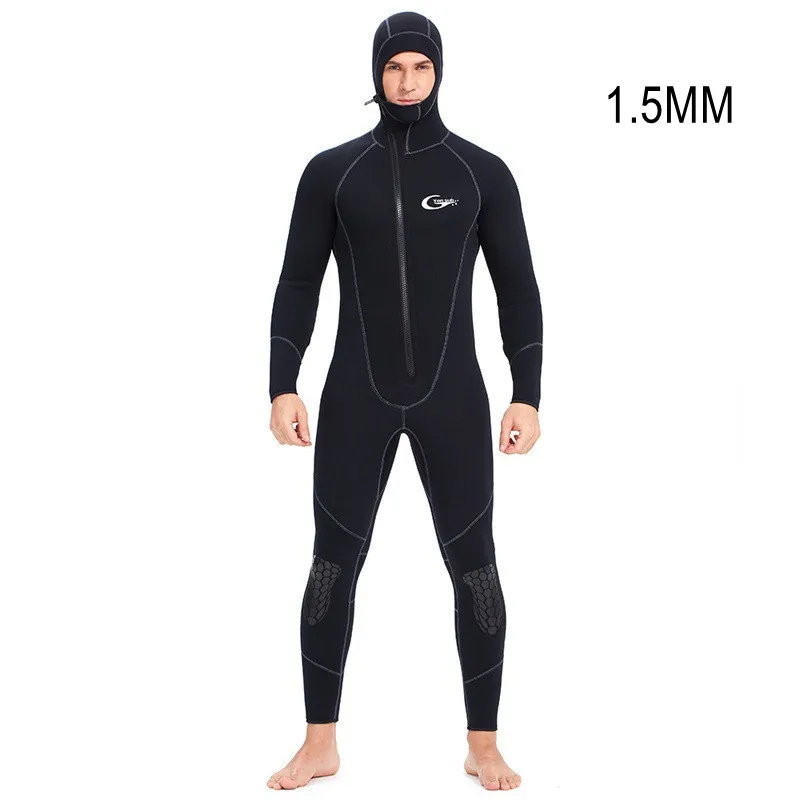 1.5MM 3MM Neoprene Long Sleeve Snorkeling UnderWater Hunting WetSuit For Men Keep Warm Waterproof Spearfishing Swim Diving Suit