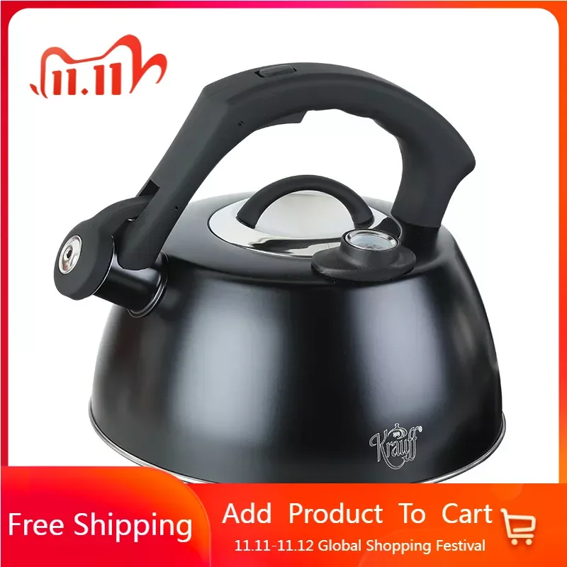 

Stainless Steel Tourist Kettle Gas Stoves Small Teapot Portable Kettle with Whistle Induction Cooker Wasserkocher Home Appliance