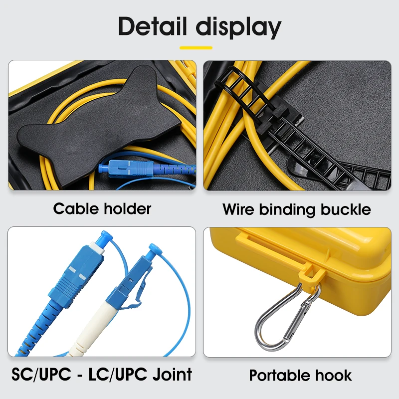 OTDR Fiber Tester SC/UPC-LC/UPC Test Extension Cable Fiber Jumper Box 500M 1000M 2000M
