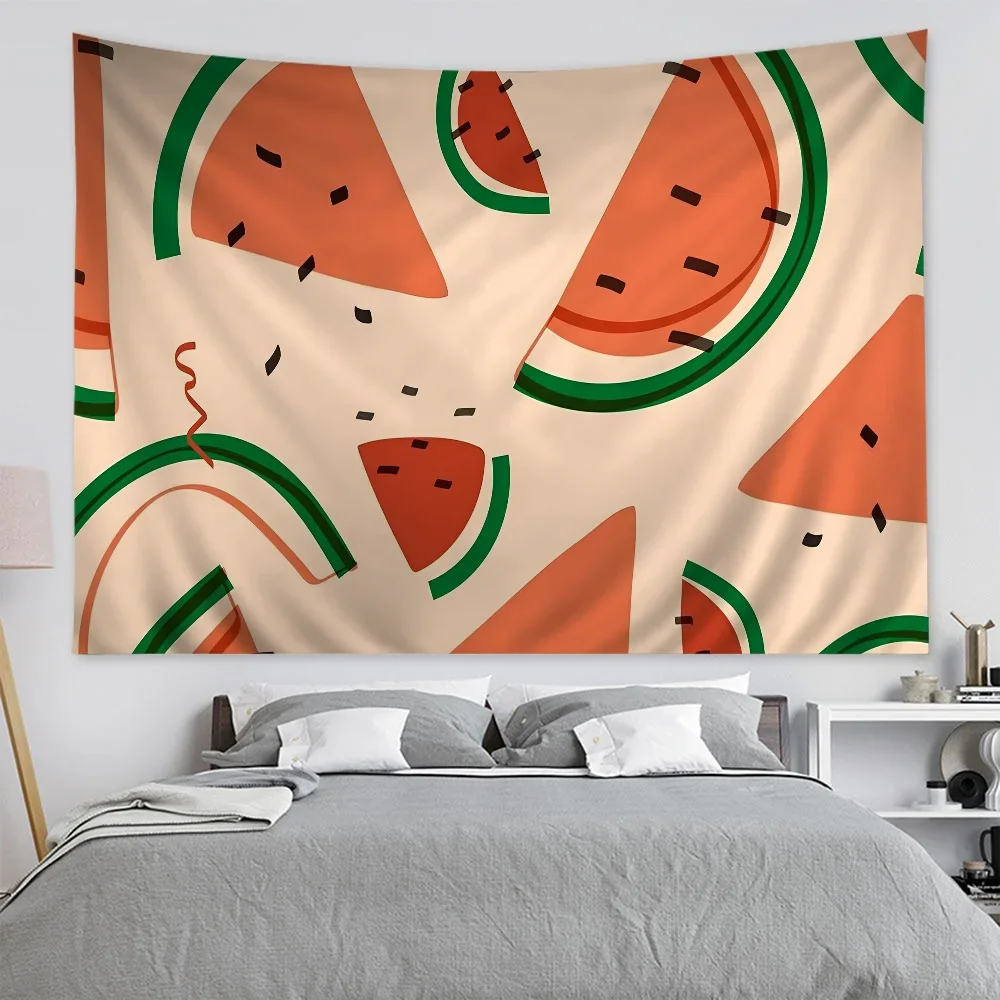 Фруктовая иллюстрация аниме гобелен индийский Будда украшение на стену ведро