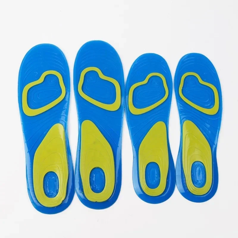 Силиконовые нескользящие гелевые мягкие стельки для спортивной обуви массажная