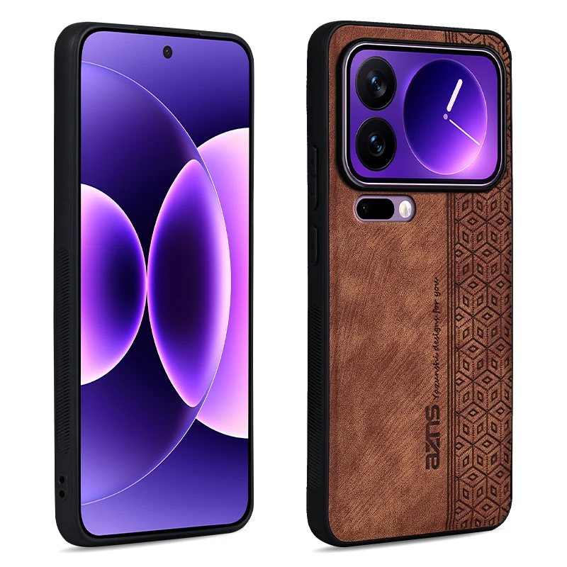 Фото Чехол для Xiaomi 17 Pro 5G, задняя крышка, противоударный матовый кожаный чехол, мягкий чехол для Xiaomi 17 Pro №5