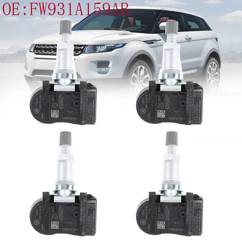 Датчик давления в шинах, 4 шт., для Land Rover Discovery Freelander, Range Rover FW931A159AB LR058023, LR031712, LR066378, 433 МГц
