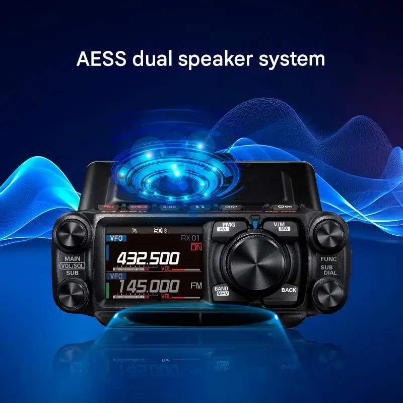Фото Радиостанция YAESU FTM-510DR/DE C4FM, цифровая/аналоговая, двухдиапазонная (VHF/UHF), мобильная, 50 Вт, высокая мощность, автомобильная, рация, большая дальность действия №4
