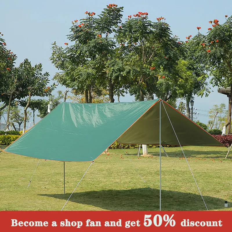 3mx3m 3mx5m Awning Waterproof Tarp Tent Shade Ultralight Garden Canopy For Outdoor Camping Hammock Tourist Beach Sun Shelter |