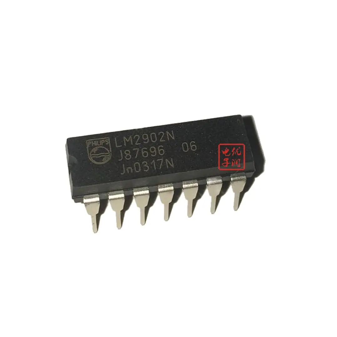 

10 шт./LM2902N LM2902 [новый импортный оригинальный] DIP-14 Встроенный четырехъядерный операционный усилитель