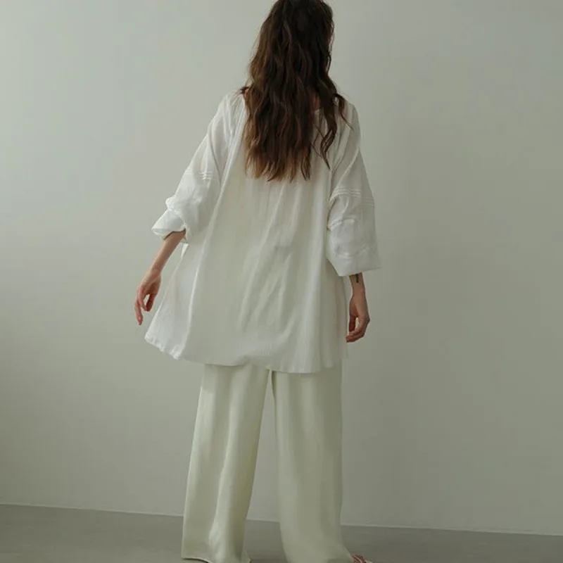 Blusas Mujer на шнуровке с бантом свободные удобные рубашки блузки японские