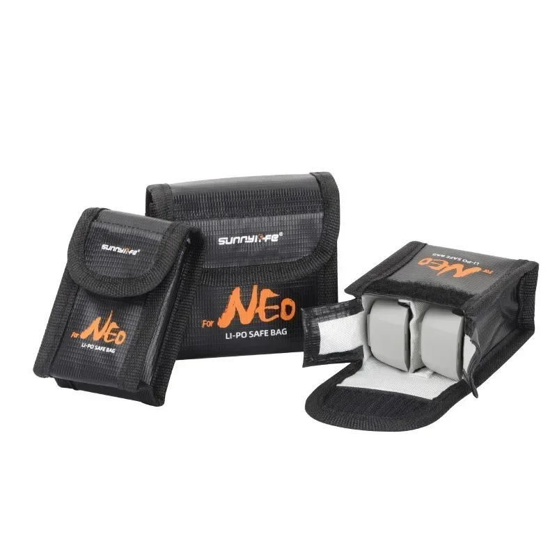 Сумка с защитой от огня для DJI Neo чехол батареи Sunnylife безопасное хранение