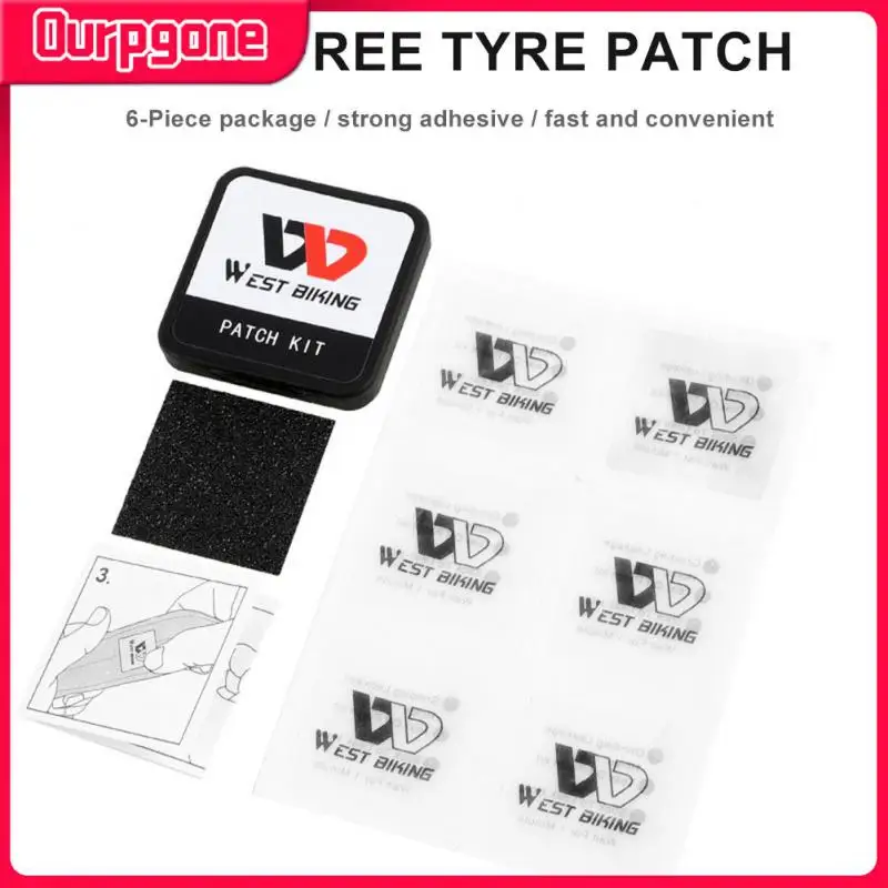 

Fast Bike Tire Patches Outdoor Cycling Glue-free Bike Tire Repair Emergency Bike Tire Patch Pad Bicycle Accessories West Biking