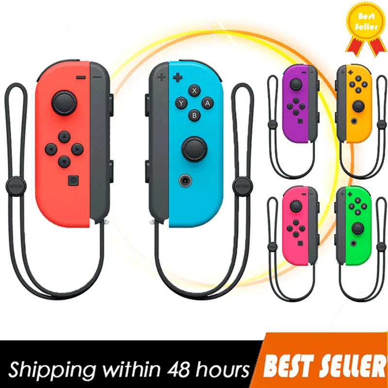 

Joy Con Wireless Controller Replacement for Switch, Left&Right Remote with Wrist Strap Support Wake-up Function